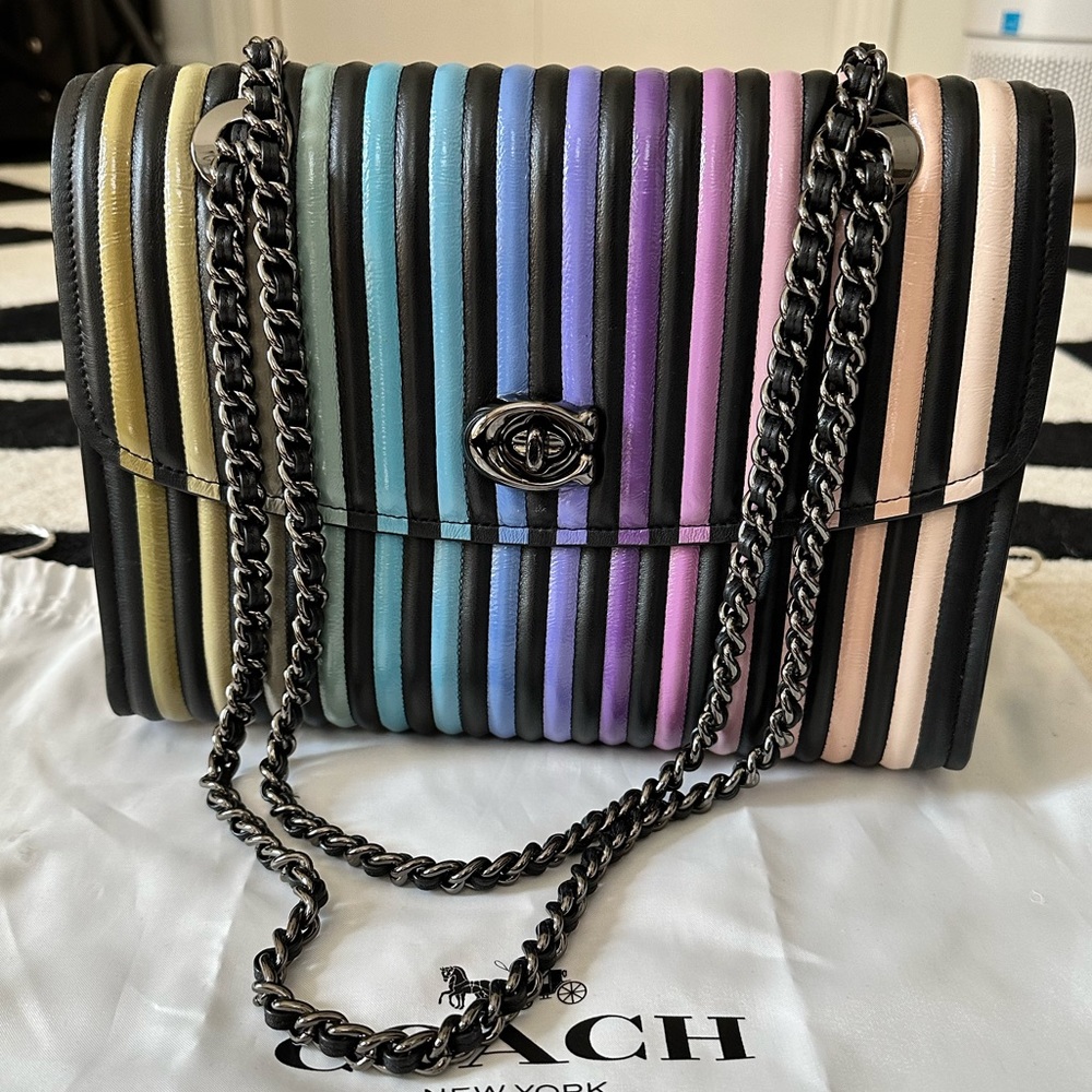 SOLDXXCoach Rainbow shoulder bag